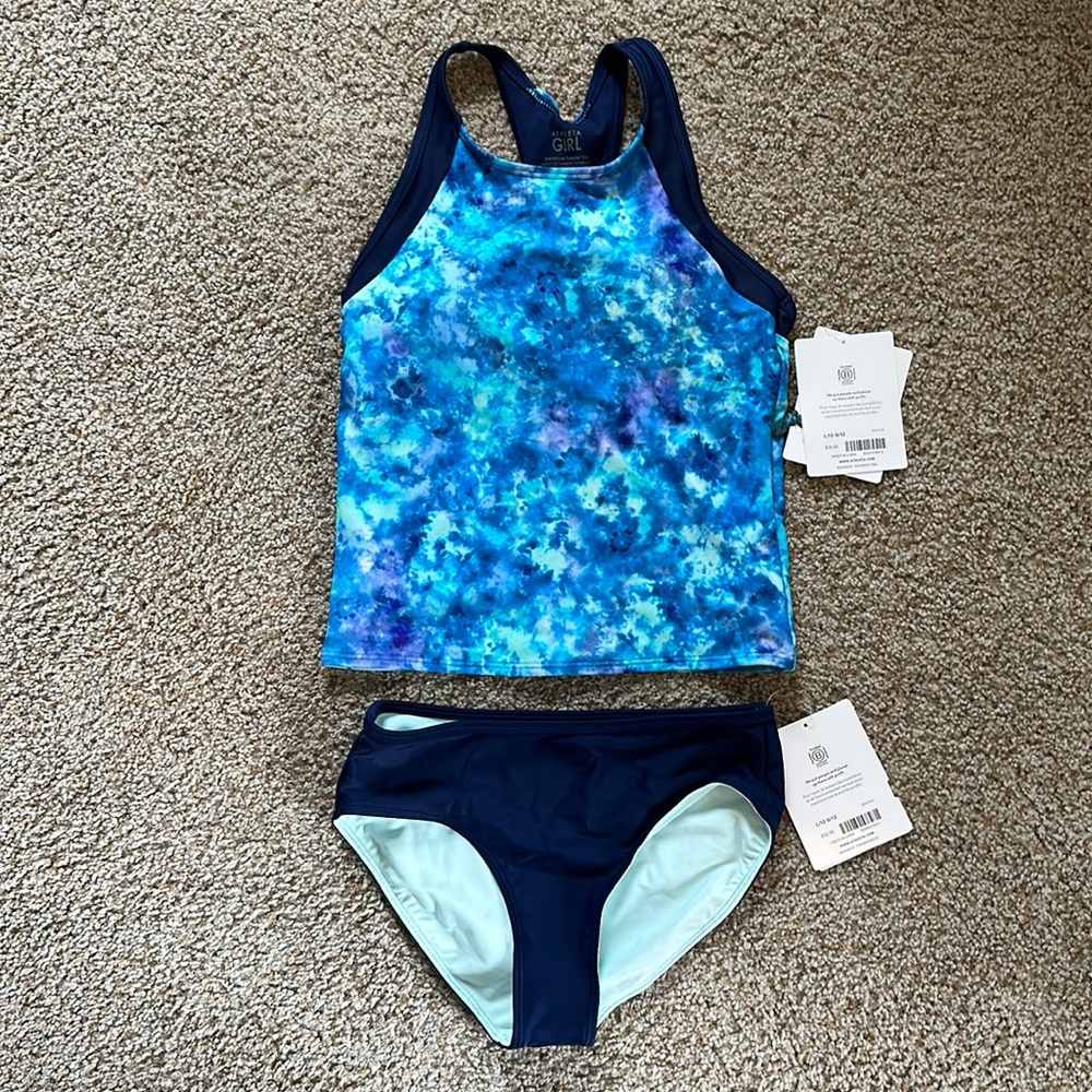 Athleta Girl Daybreak Tankini Swim Top and Bottoms